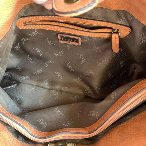 BOC Born Concept Hobo Shoulder Bag Tan pebbled faux leather Purse - Picture 10 of 14